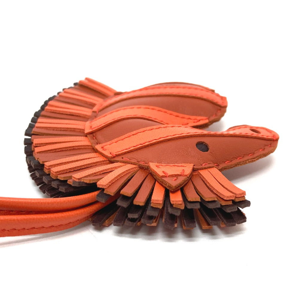 HERMES Bag charm Anyo Miro Orange zebra Gee Gee Savannah
