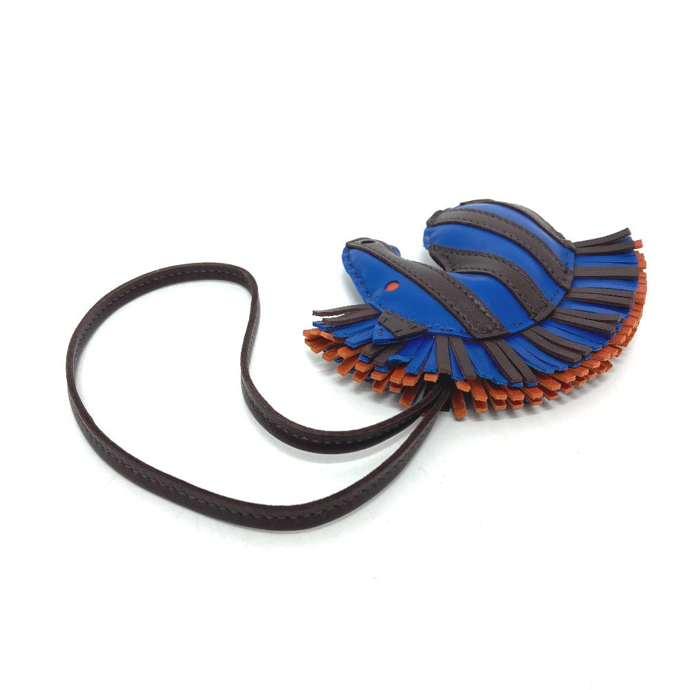 HERMES Bag charm Anyo Miro blue zebra Gee Gee Savannah