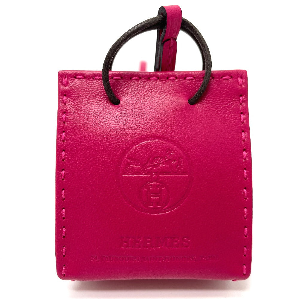 HERMES charm Anyo Miro pink Shopper sack orange