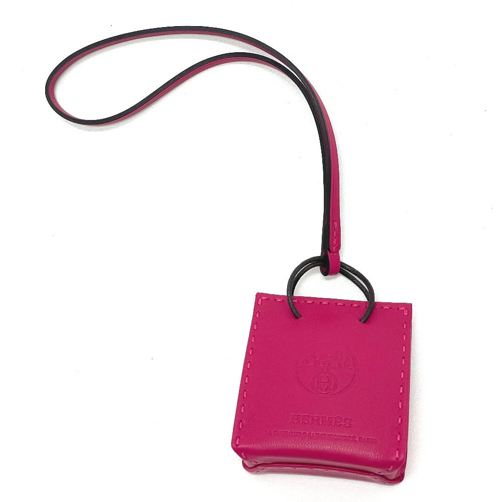 HERMES charm Anyo Miro pink Shopper sack orange