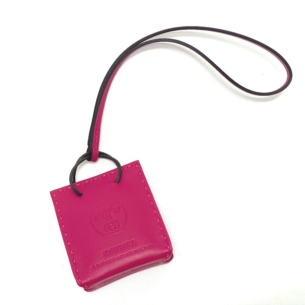HERMES charm Anyo Miro pink Shopper sack orange