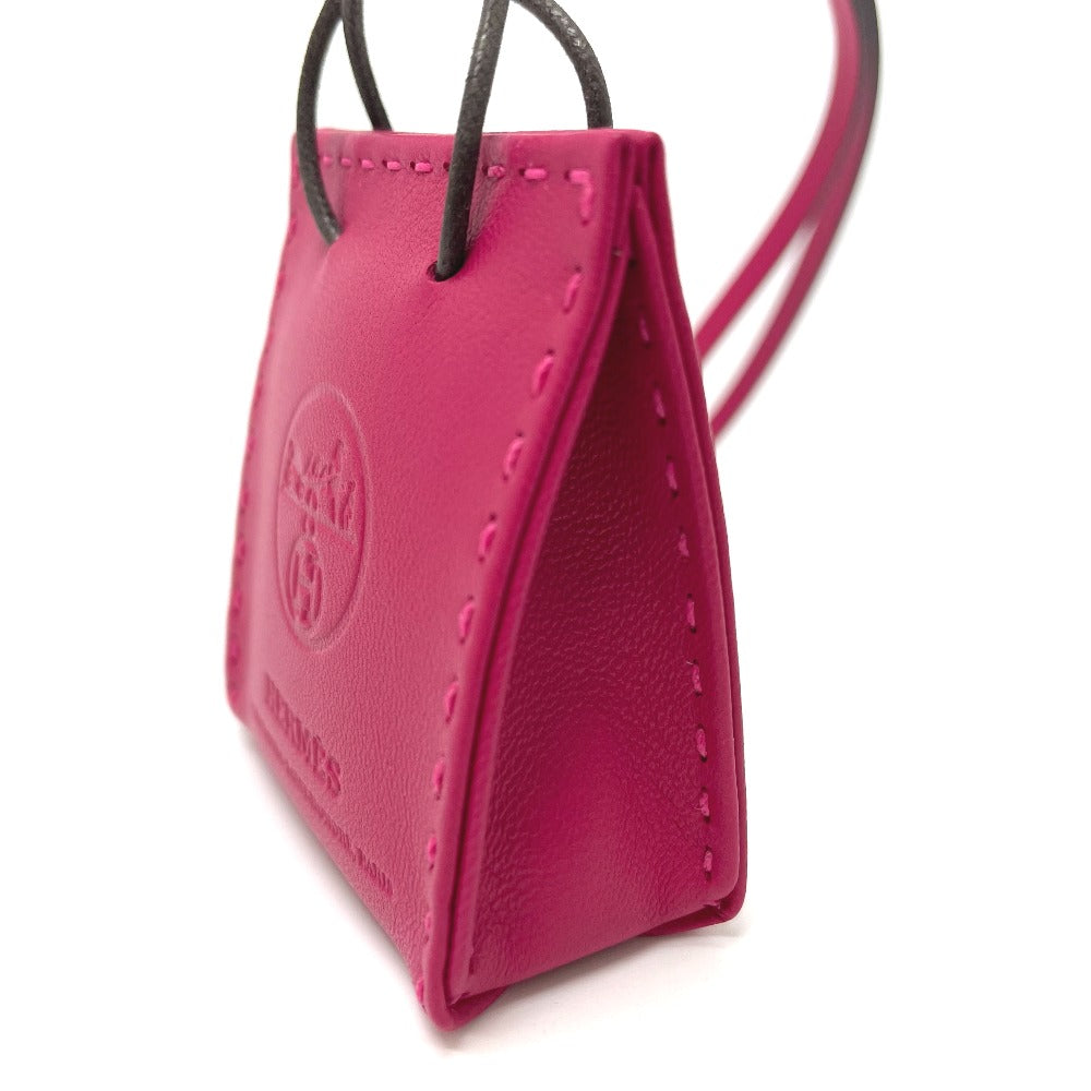 HERMES charm Anyo Miro pink Shopper sack orange