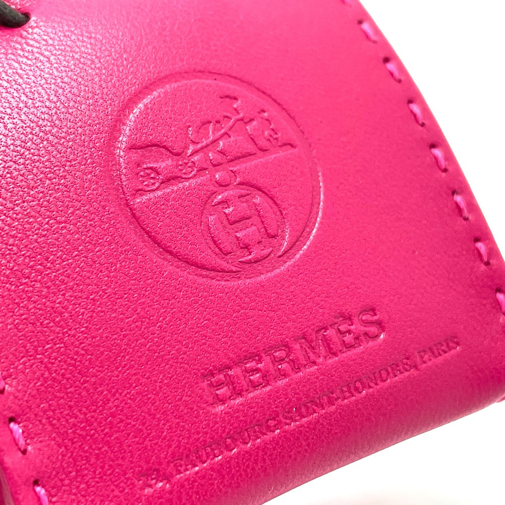 HERMES charm Anyo Miro pink Shopper sack orange