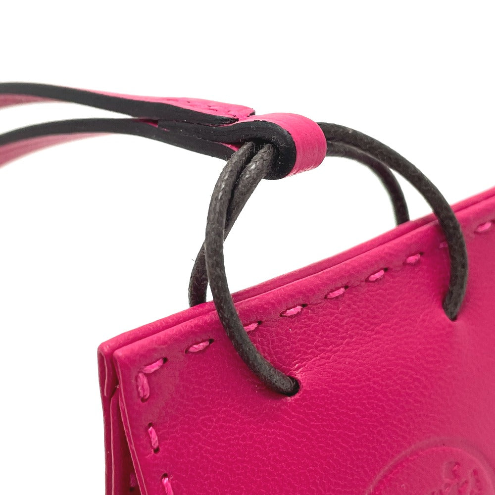 HERMES charm Anyo Miro pink Shopper sack orange