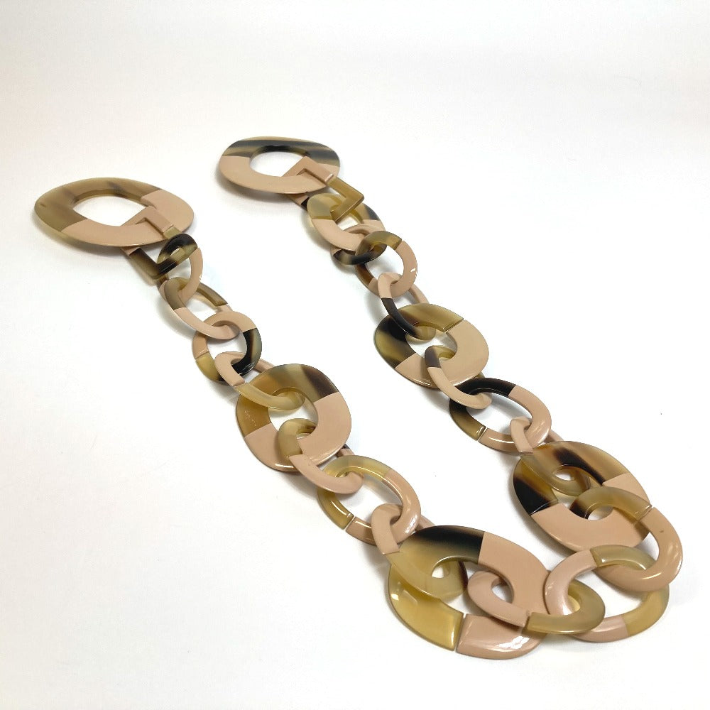 HERMES Necklace Buffalo horn Beige type Duncan Women Used