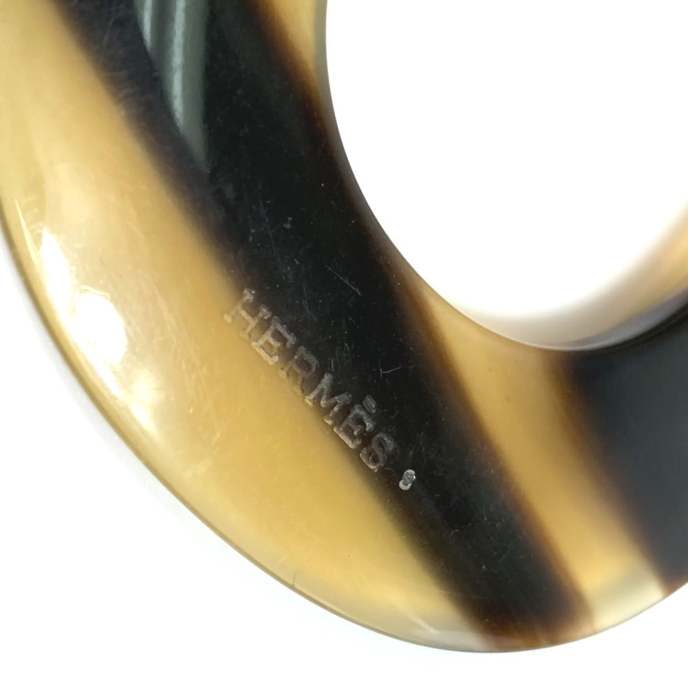 HERMES Necklace Buffalo horn Beige type Duncan Women Used