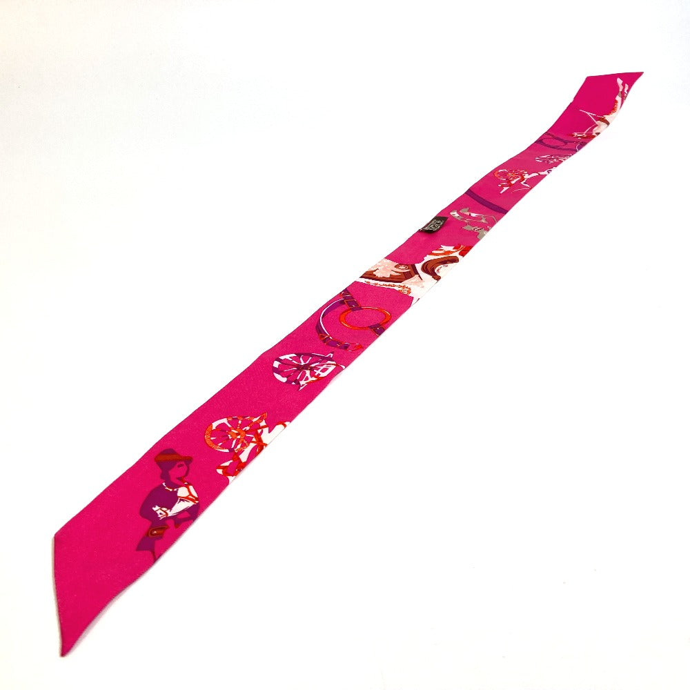 HERMES scarf silk pink Fashion Accessories Overall handle Women Used
