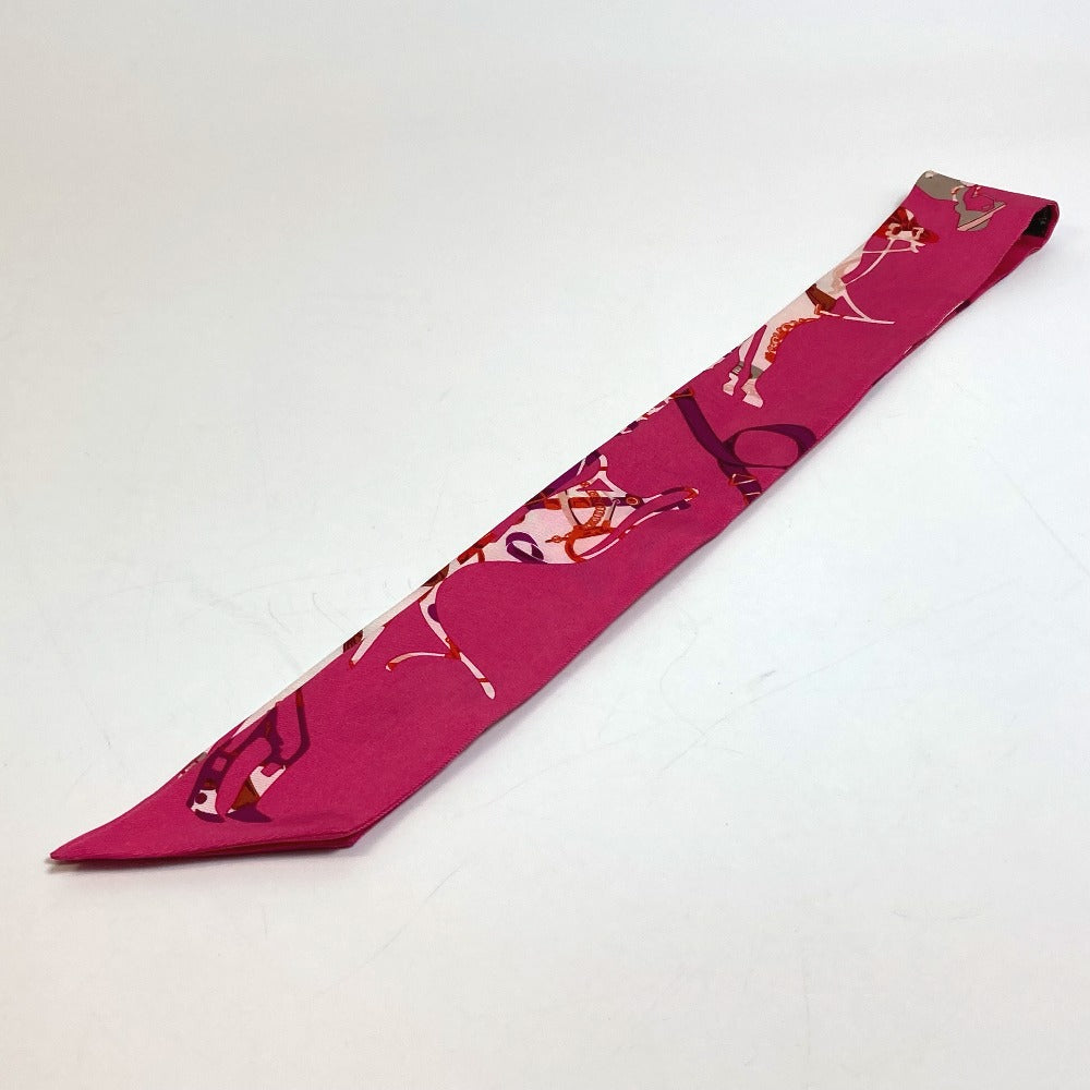 HERMES scarf silk pink Fashion Accessories Overall handle Women Used