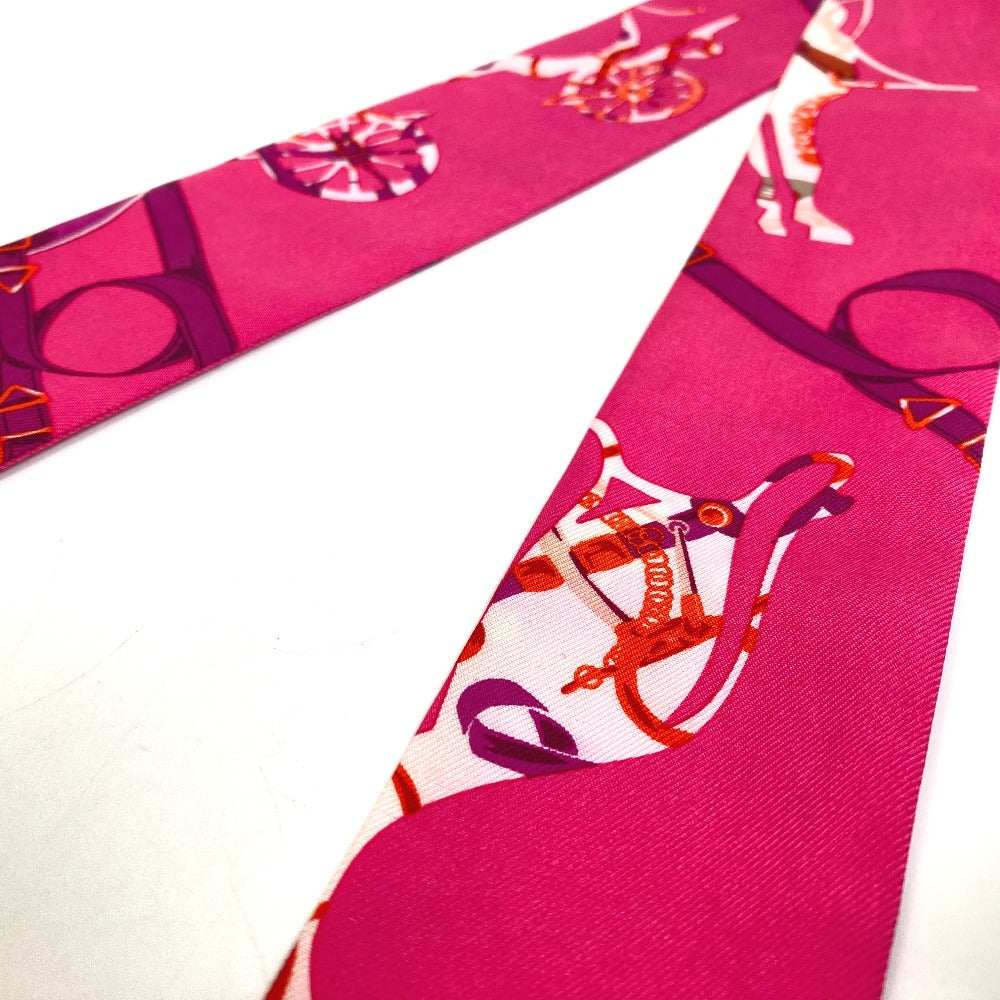 HERMES scarf silk pink Fashion Accessories Overall handle Women Used