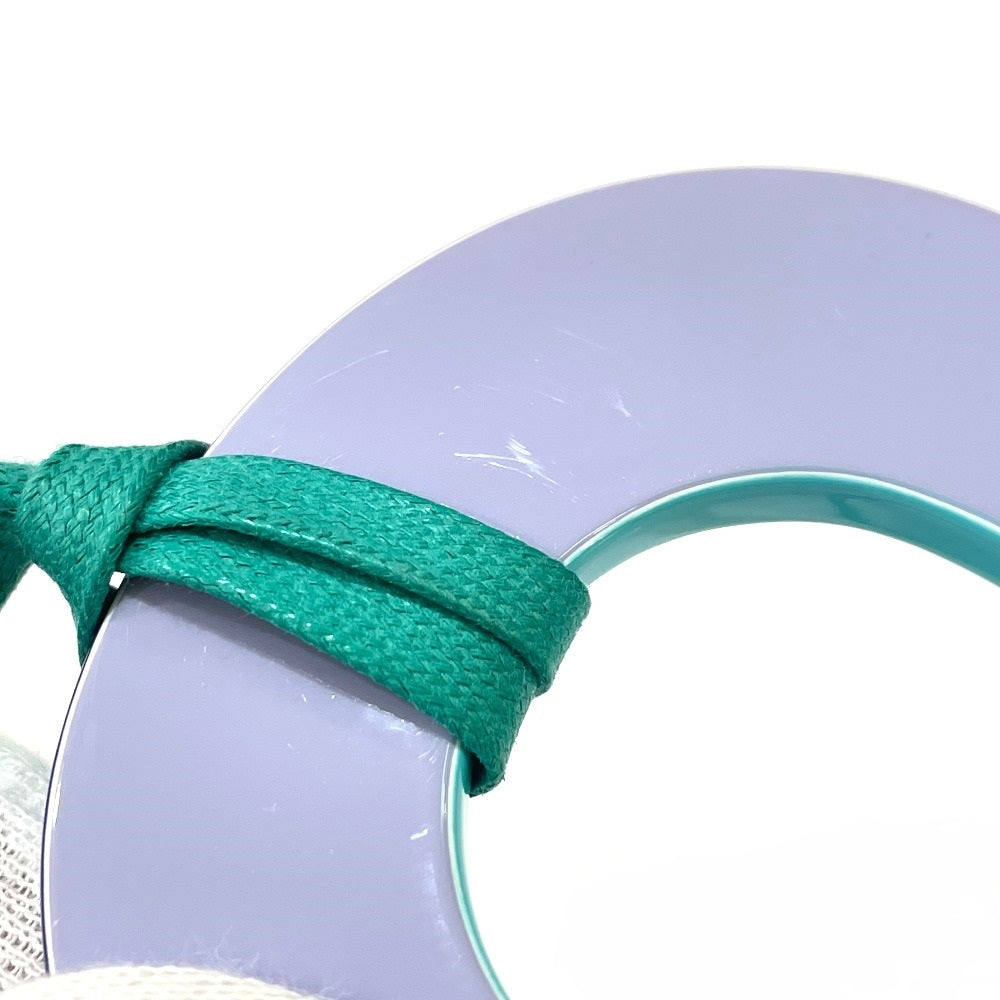 HERMES Necklace lacquer Green type x Purple type Ism Pigman GM Women Used