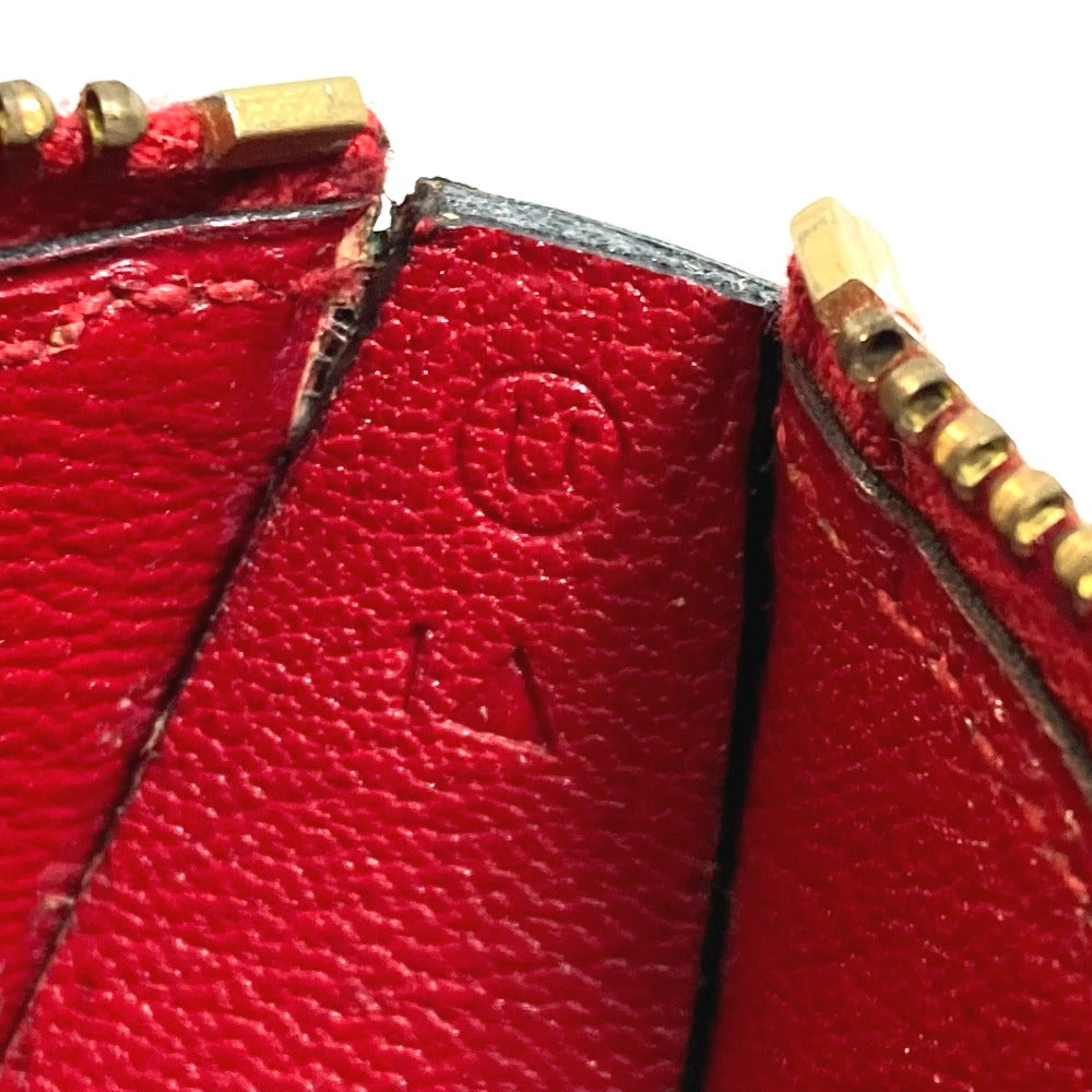 HERMES Coin case leather red x yellow x green watermelon unisex(Unisex) Used