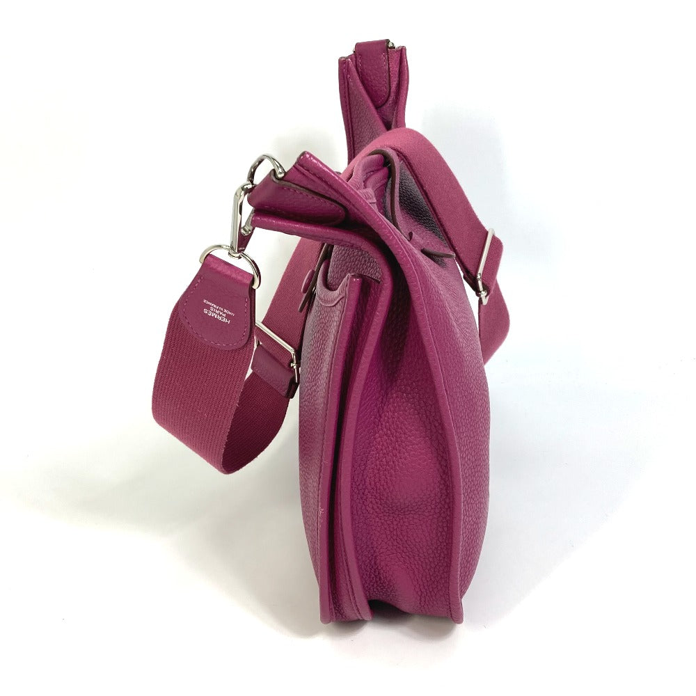 HERMES Shoulder Bag Taurillon Clemence Purple type Evelyn3 PM Troyes Women Used