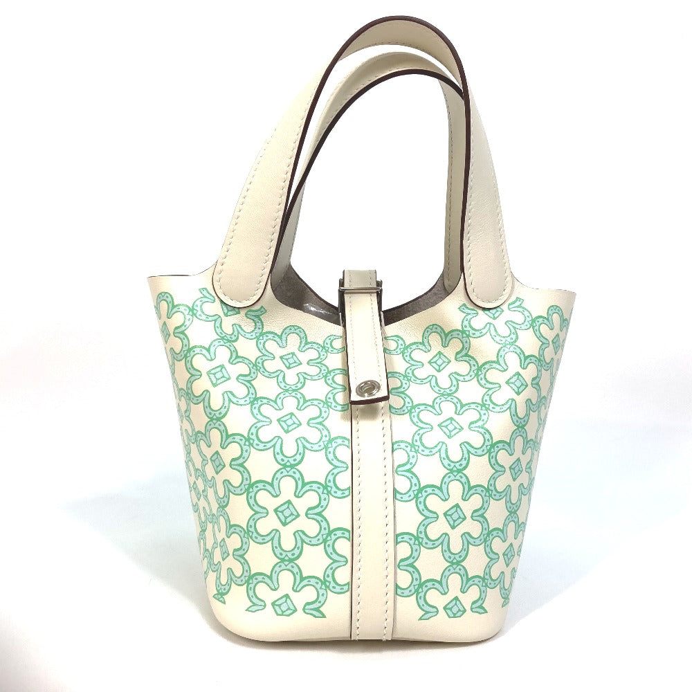 HERMES Handbag Swift green Picotan lock micro micro 14 Women Used