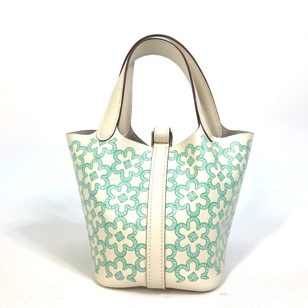 HERMES Handbag Swift green Picotan lock micro micro 14 Women Used