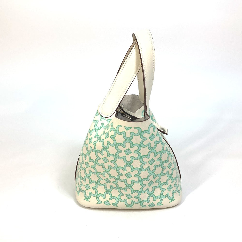 HERMES Handbag Swift green Picotan lock micro micro 14 Women Used