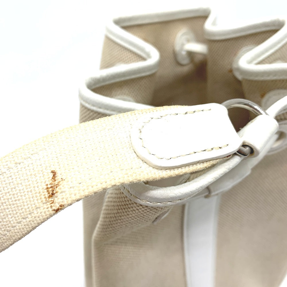 HERMES Shoulder Bag Towar Officier / Leather Ivorytype Shoulder Sac Marine Receive PM Women Used