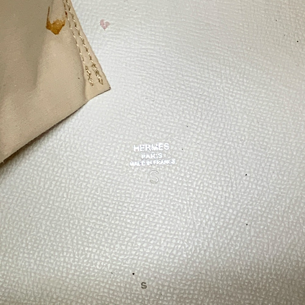 HERMES Shoulder Bag Towar Officier / Leather Ivorytype Shoulder Sac Marine Receive PM Women Used