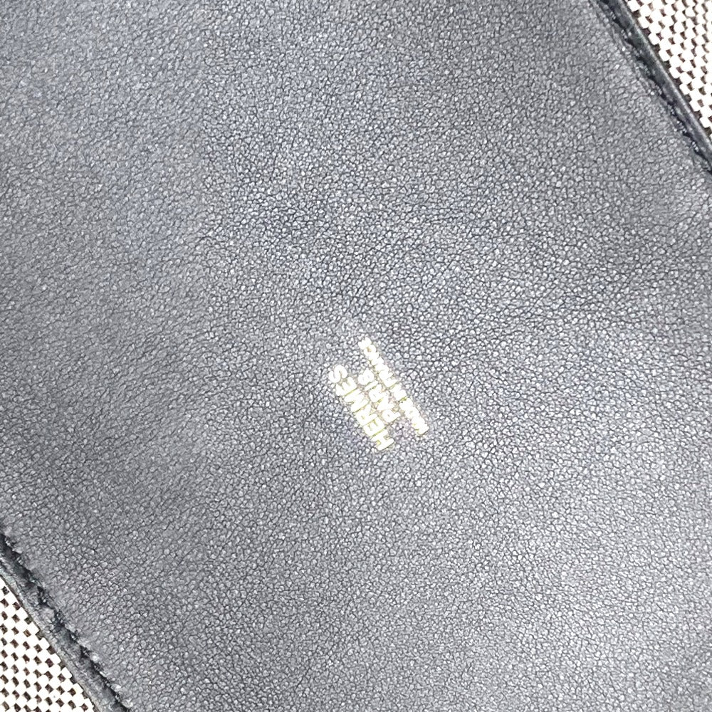HERMES Tote Bag Canvas, Vaux Swift Black / White / Gray Hippo Bias H 40 Ambier GM Women Used