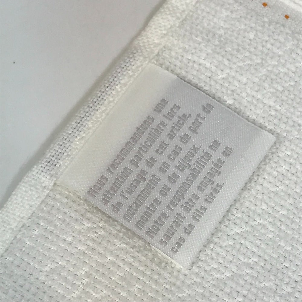 HERMES towel cotton white Face towel labyrinth