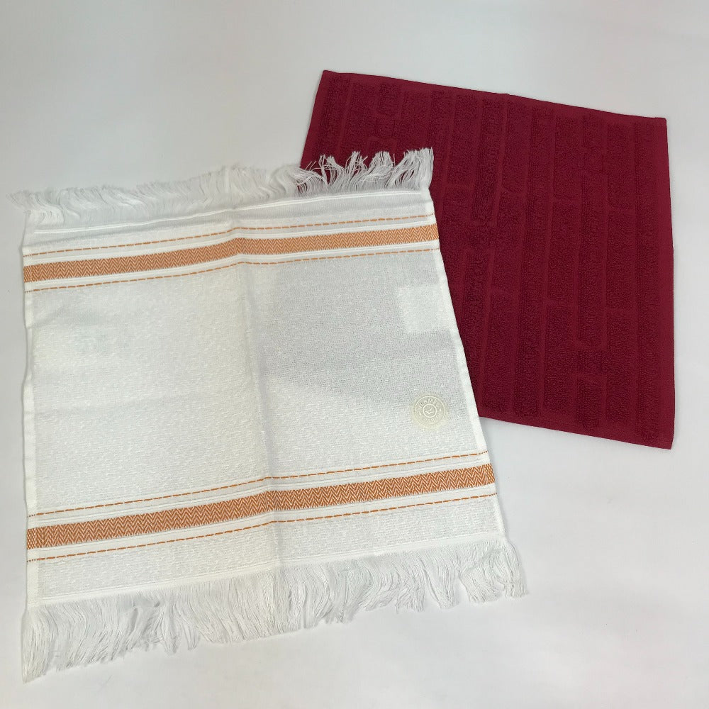 HERMES towel cotton white Face towel labyrinth