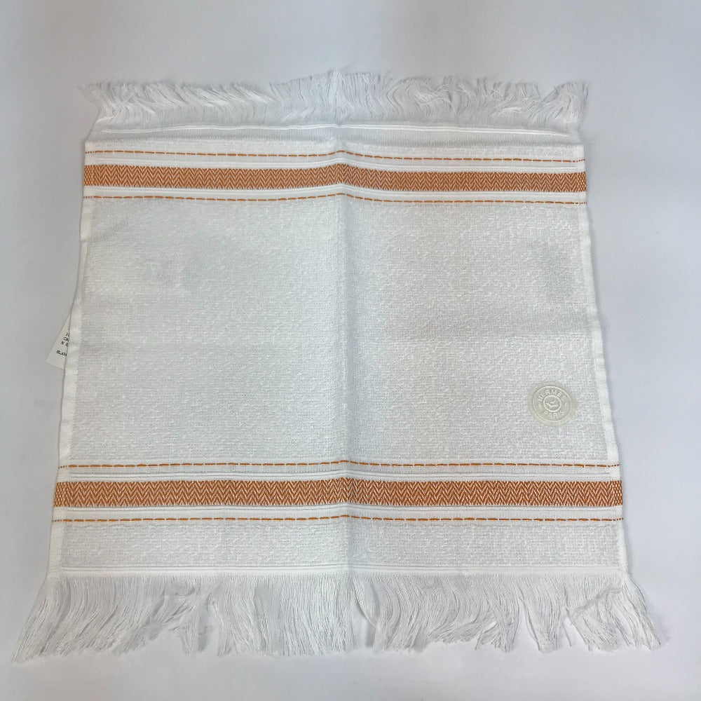 HERMES towel cotton white Face towel labyrinth
