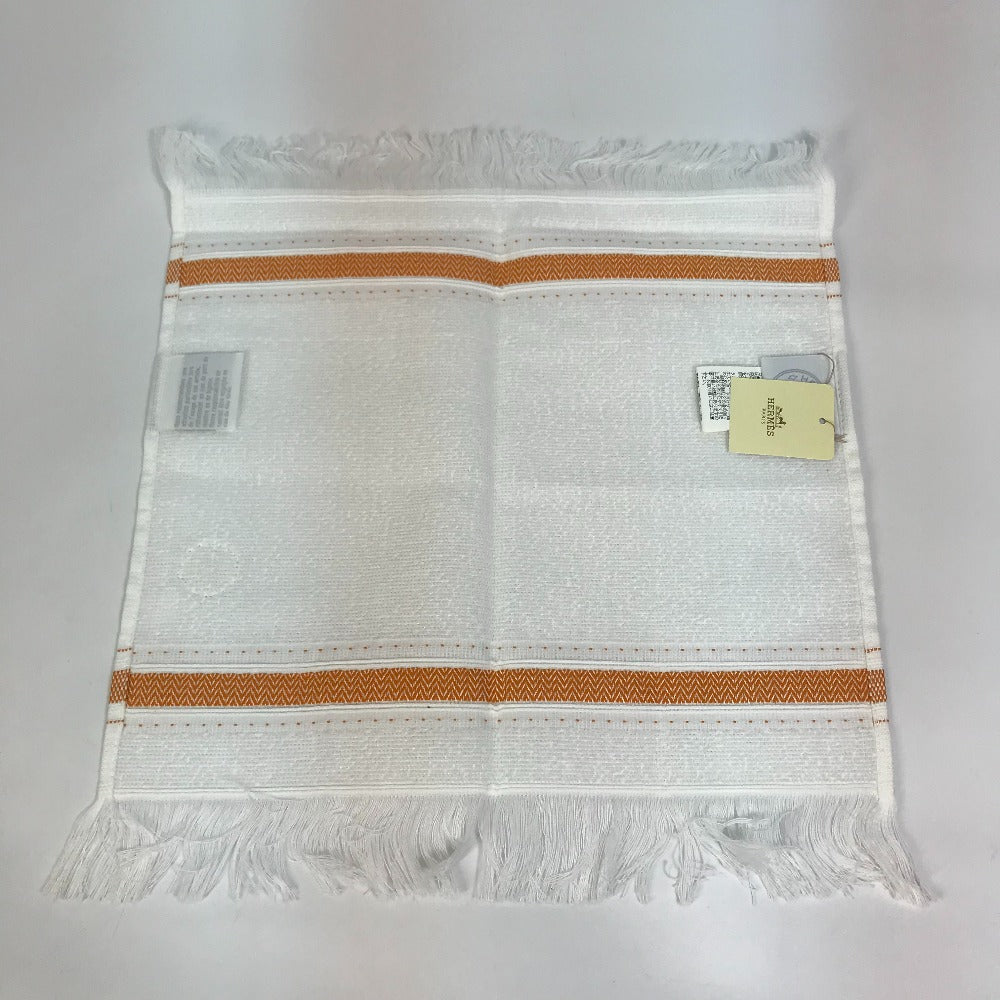 HERMES towel cotton white Face towel labyrinth