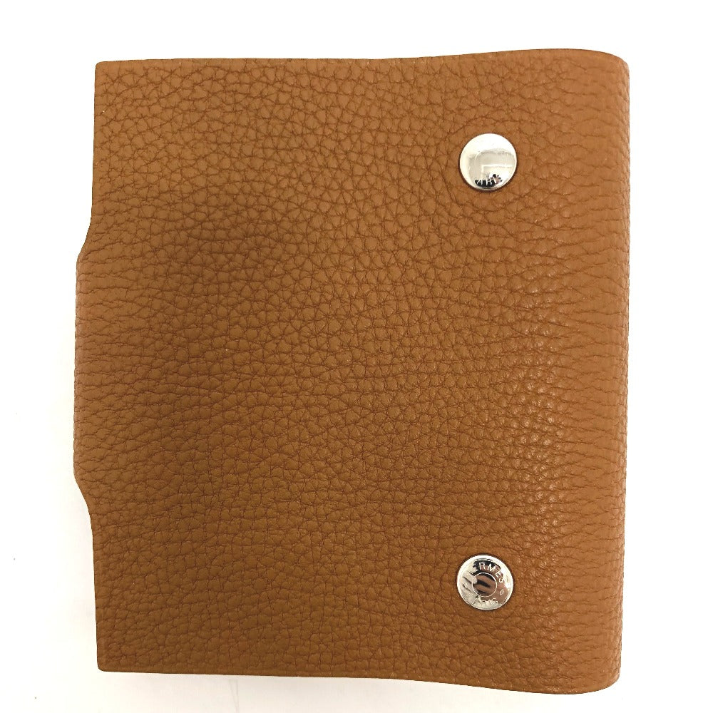 HERMES Notebook cover Togo Brown Uris mini