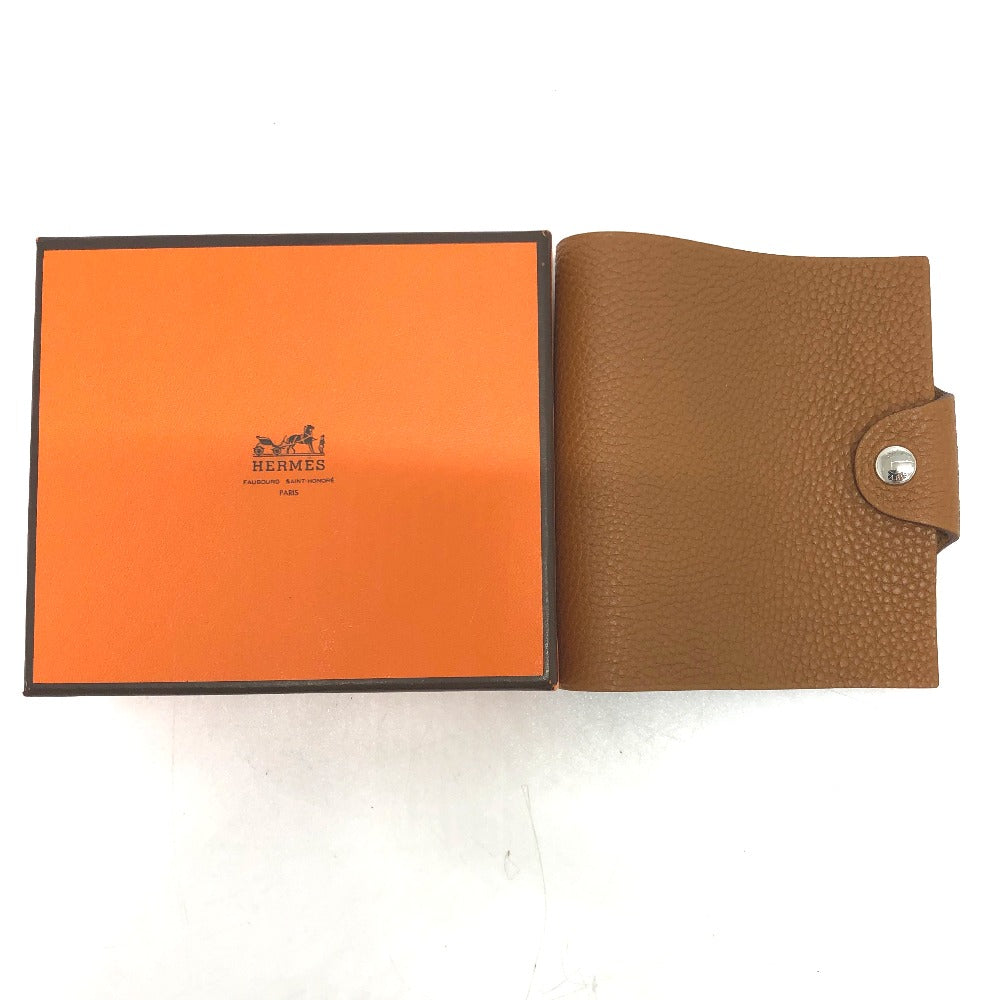 HERMES Notebook cover Togo Brown Uris mini
