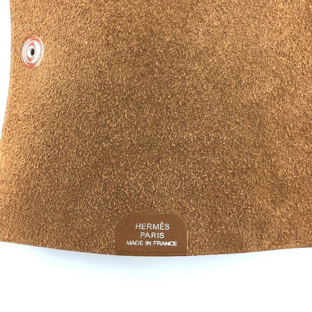 HERMES Notebook cover Togo Brown Uris mini