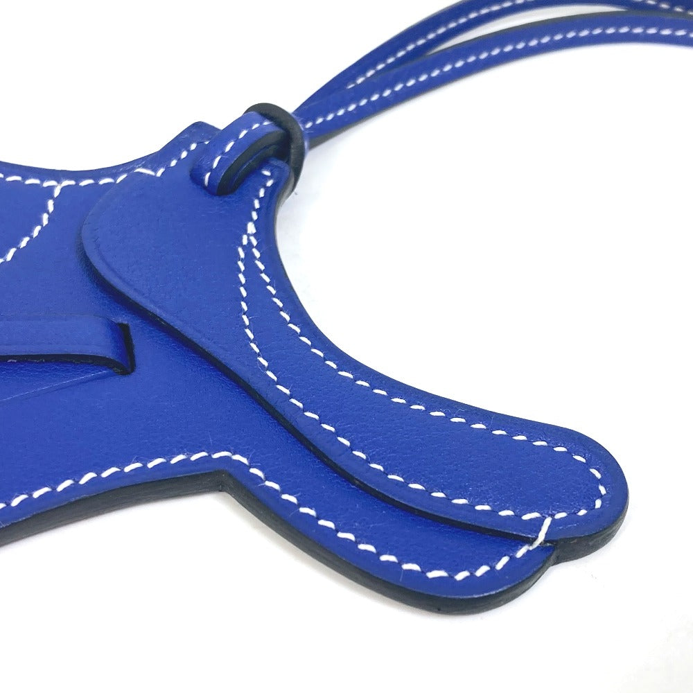 HERMES charm Swift blue key ring paddock cell Women Used