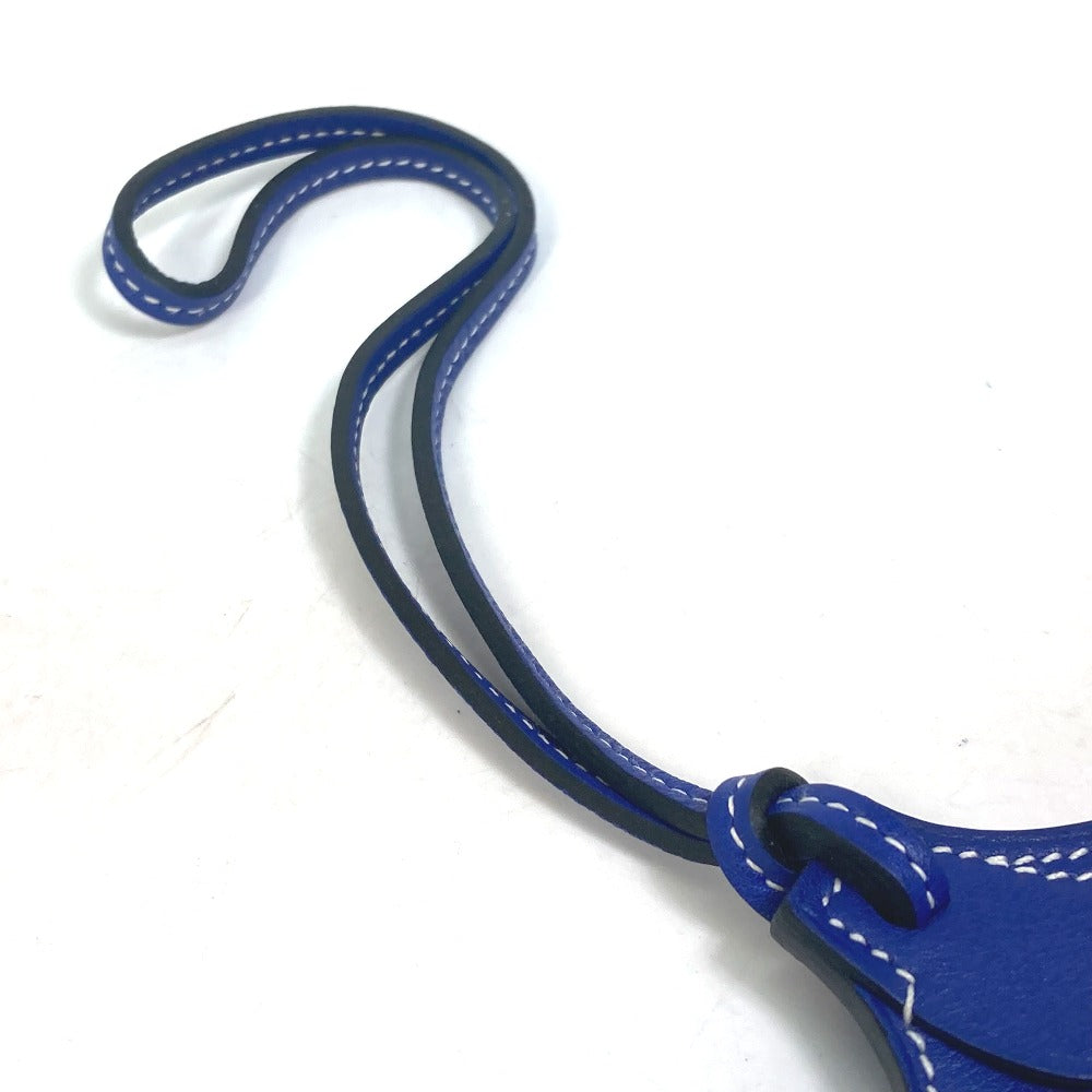 HERMES charm Swift blue key ring paddock cell Women Used