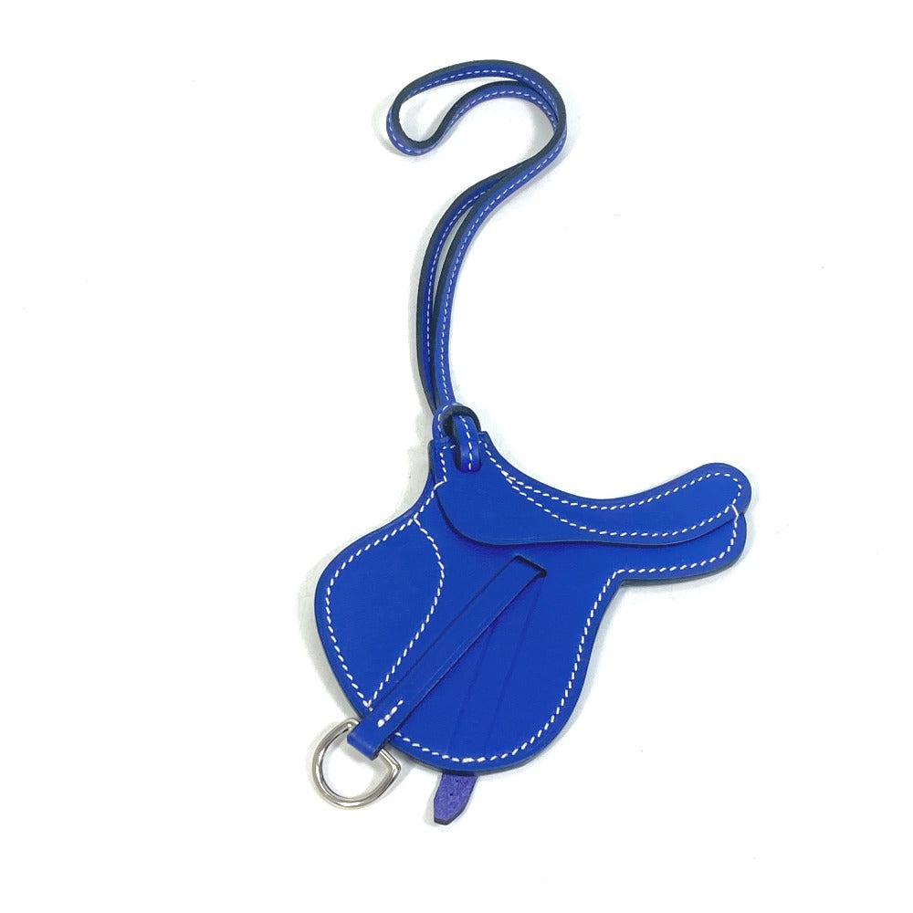 HERMES charm Swift blue key ring paddock cell Women Used