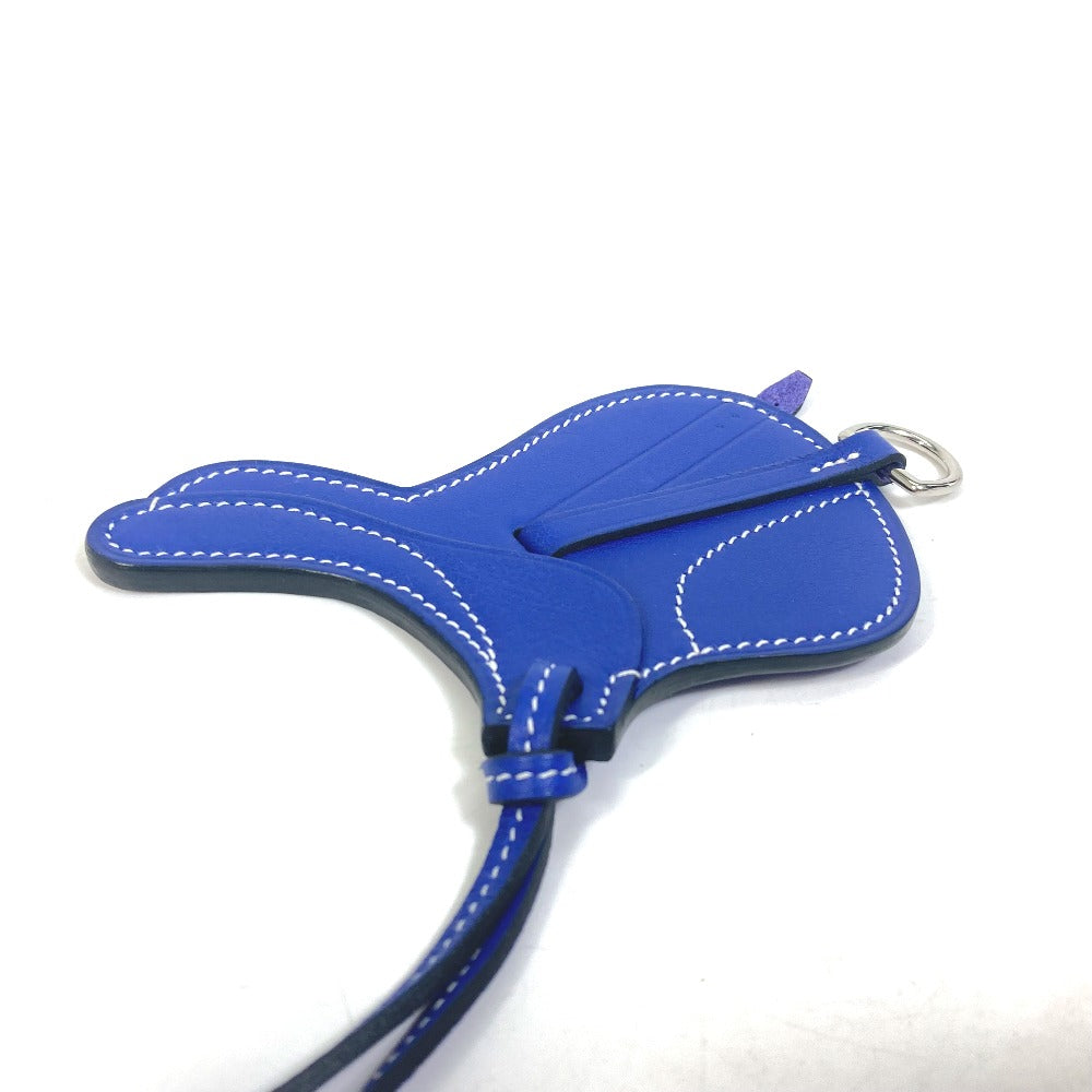 HERMES charm Swift blue key ring paddock cell Women Used
