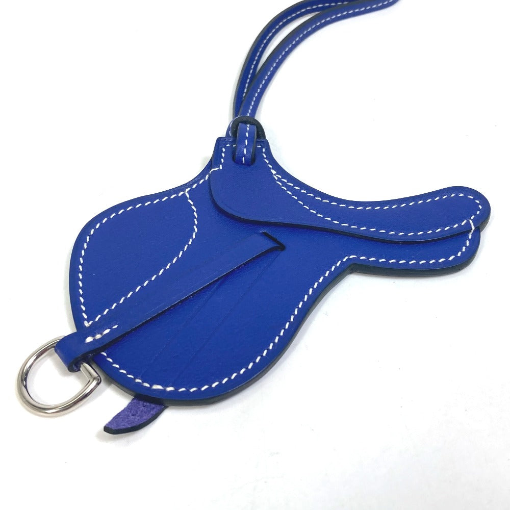 HERMES charm Swift blue key ring paddock cell Women Used