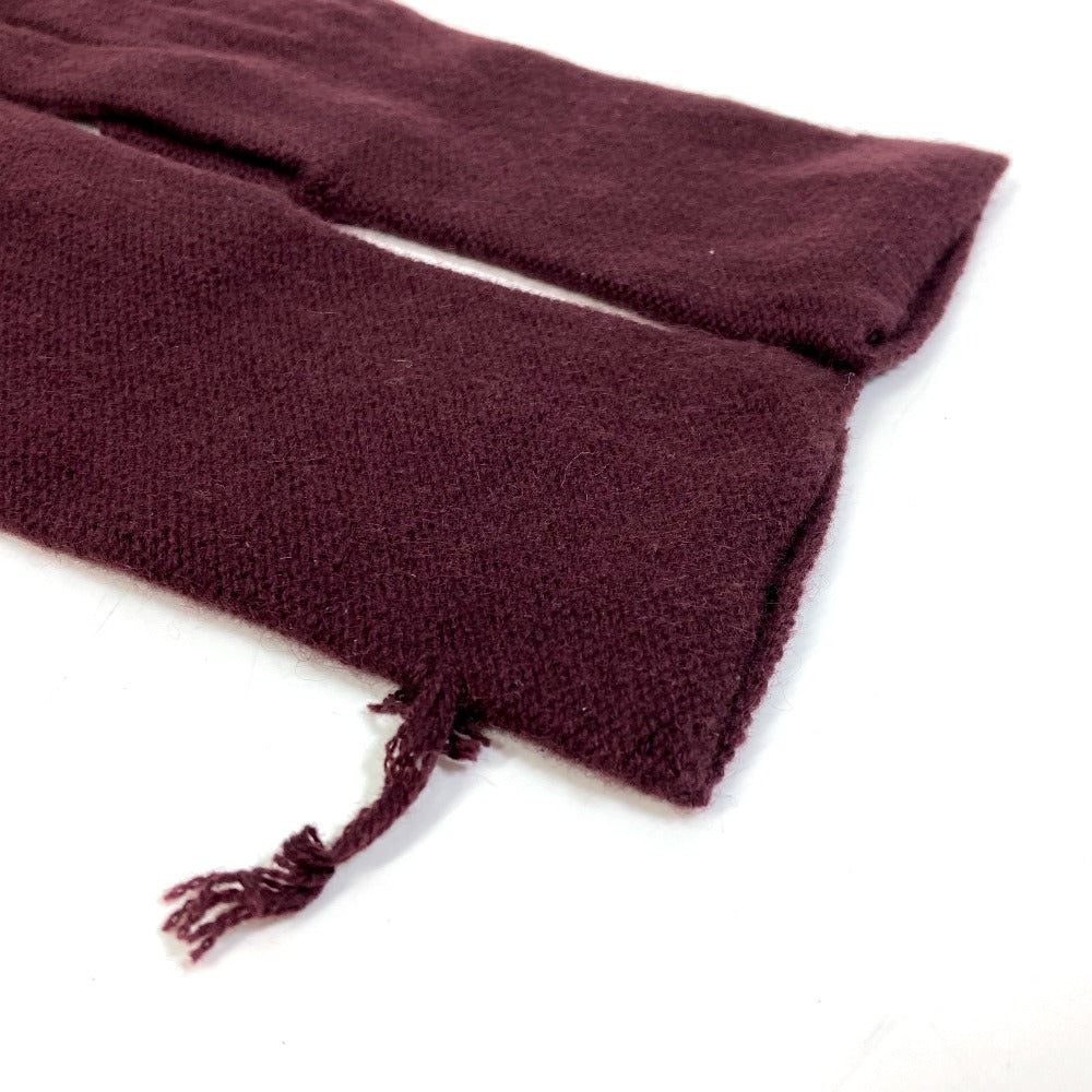 HERMES Glove cashmere Bordeaux apparel Women S Used