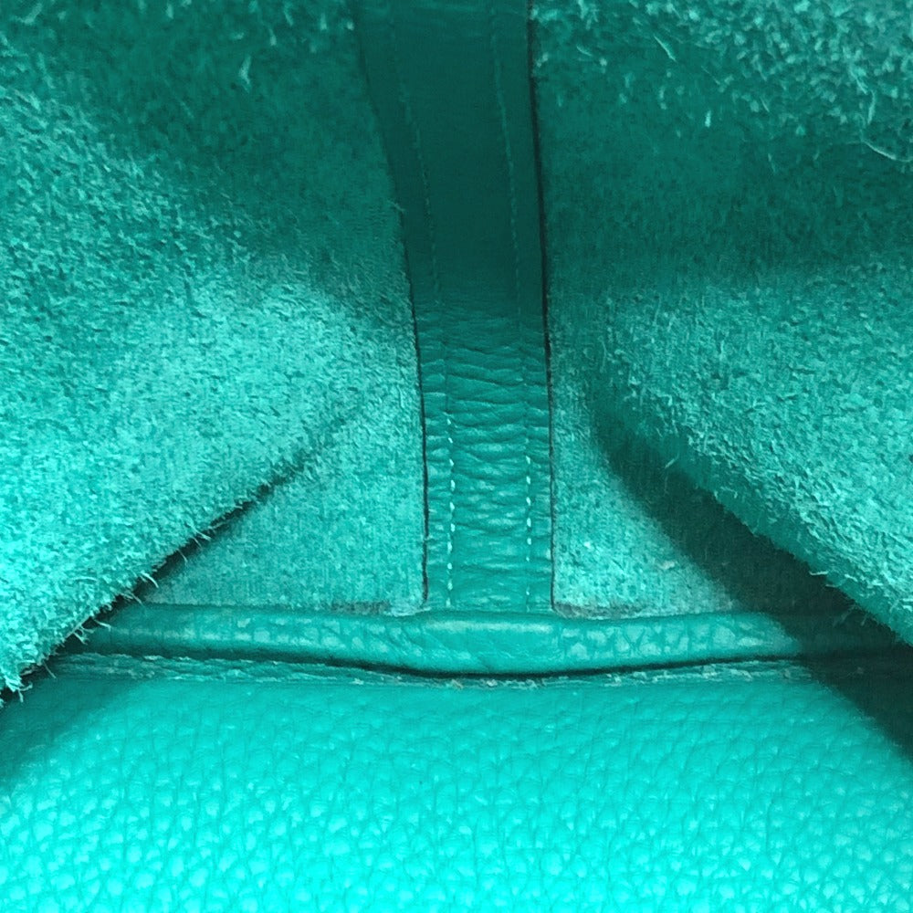 HERMES Handbag Taurillon Clemence green Picotin Lock Eclat MM 22 Women Used