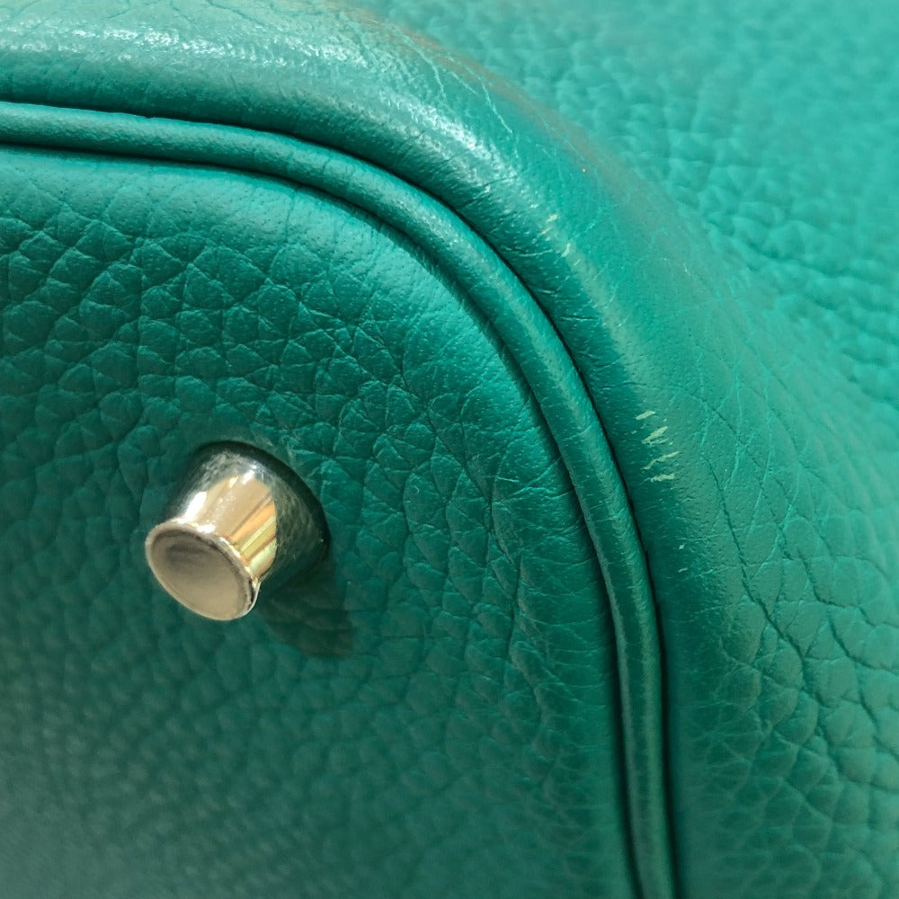 HERMES Handbag Taurillon Clemence green Picotin Lock Eclat MM 22 Women Used