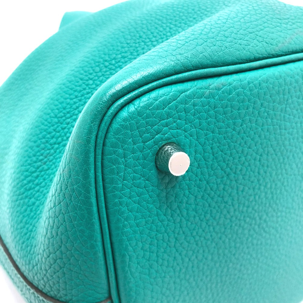 HERMES Handbag Taurillon Clemence green Picotin Lock Eclat MM 22 Women Used
