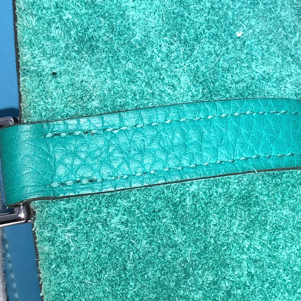 HERMES Handbag Taurillon Clemence green Picotin Lock Eclat MM 22 Women Used