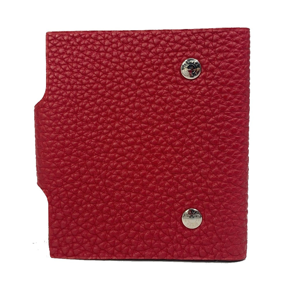 HERMES Notebook cover Togo Red Uris mini