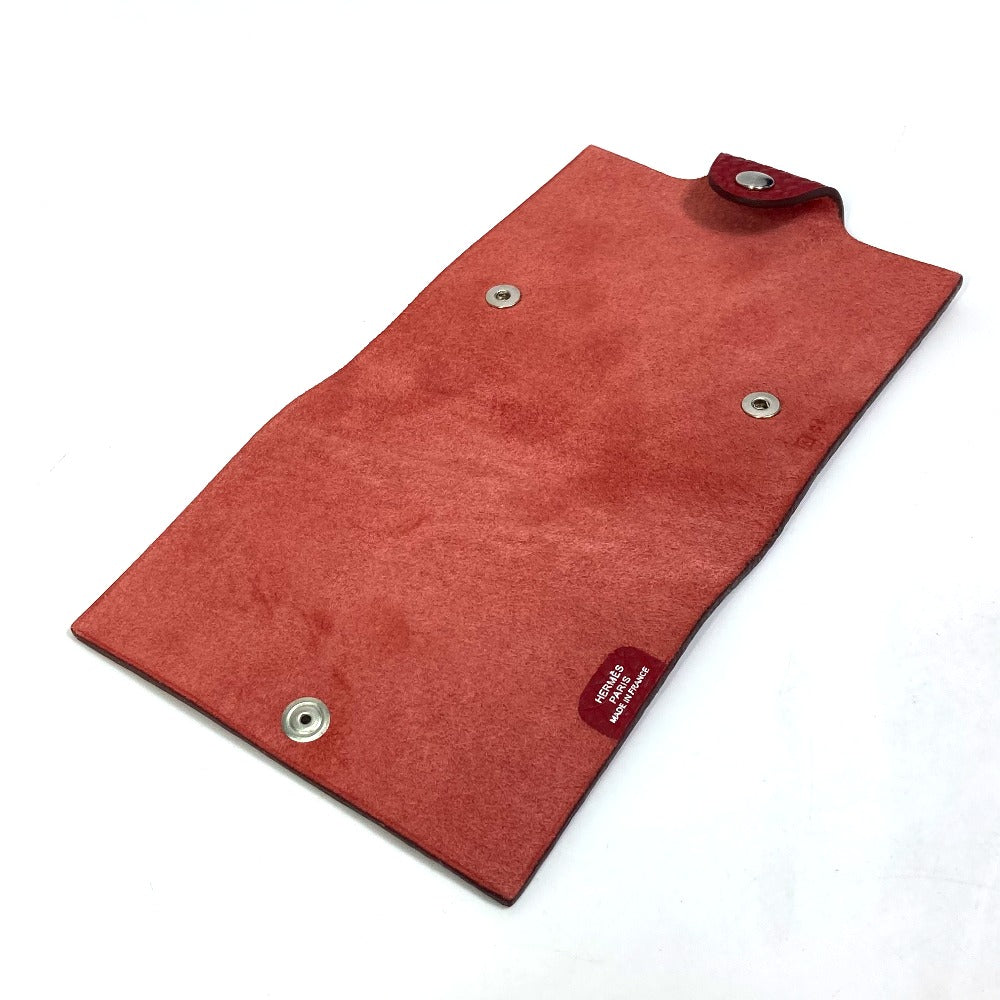 HERMES Notebook cover Togo Red Uris mini