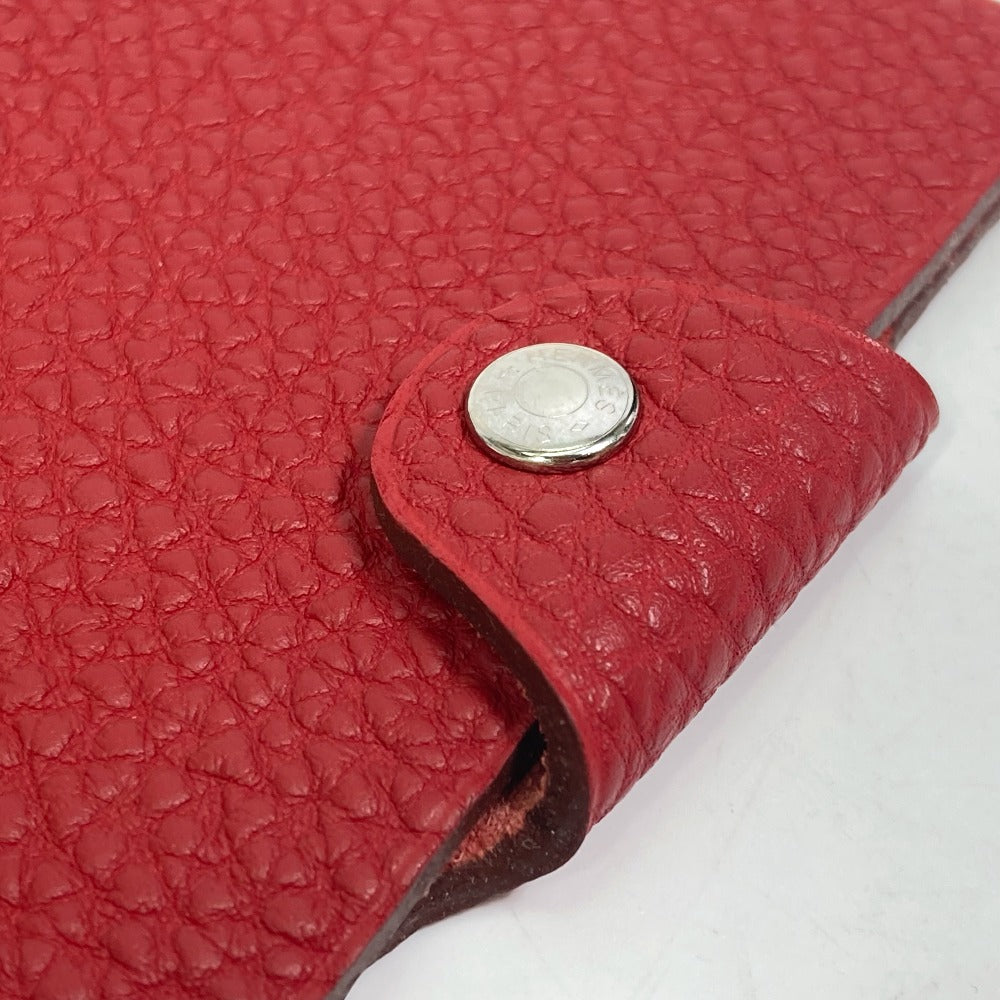 HERMES Notebook cover Togo Red Uris mini