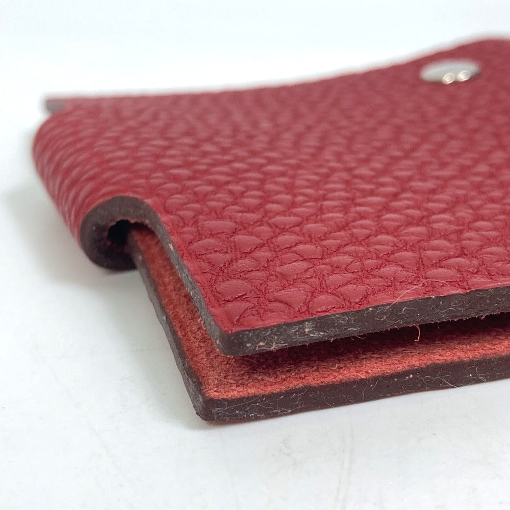 HERMES Notebook cover Togo Red Uris mini