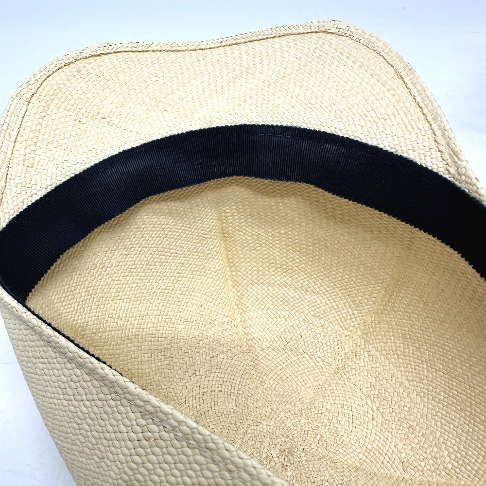 HERMES cap Cotton, Viscose beige Panama Brisa Newsboy Cap Riley unisex(Unisex) 58 Used