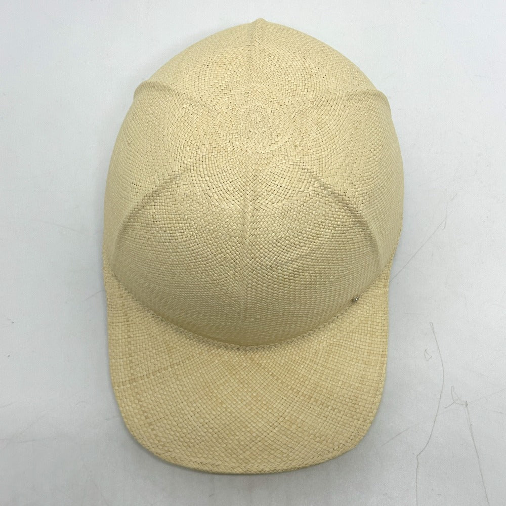 HERMES cap Cotton, Viscose beige Panama Brisa Newsboy Cap Riley unisex(Unisex) 58 Used