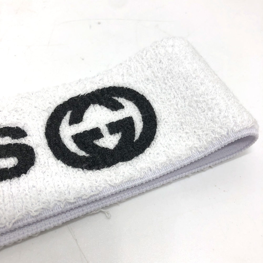 GUCCI hair accessory 703594 polyester white logo Adidas adidas collaboration Women M Used
