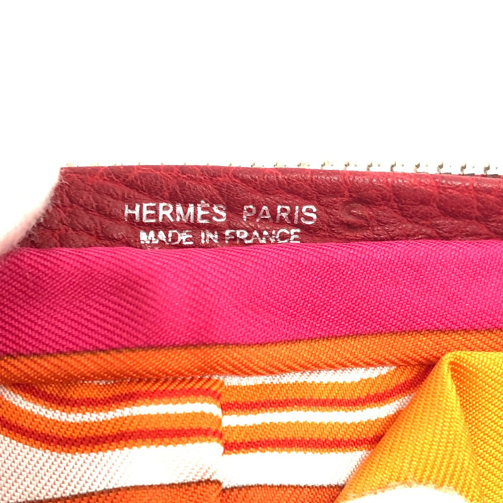 HERMES Tote Bag Buffel Skipper / Silk Red silky pop handbag Brides de Gala Women Used