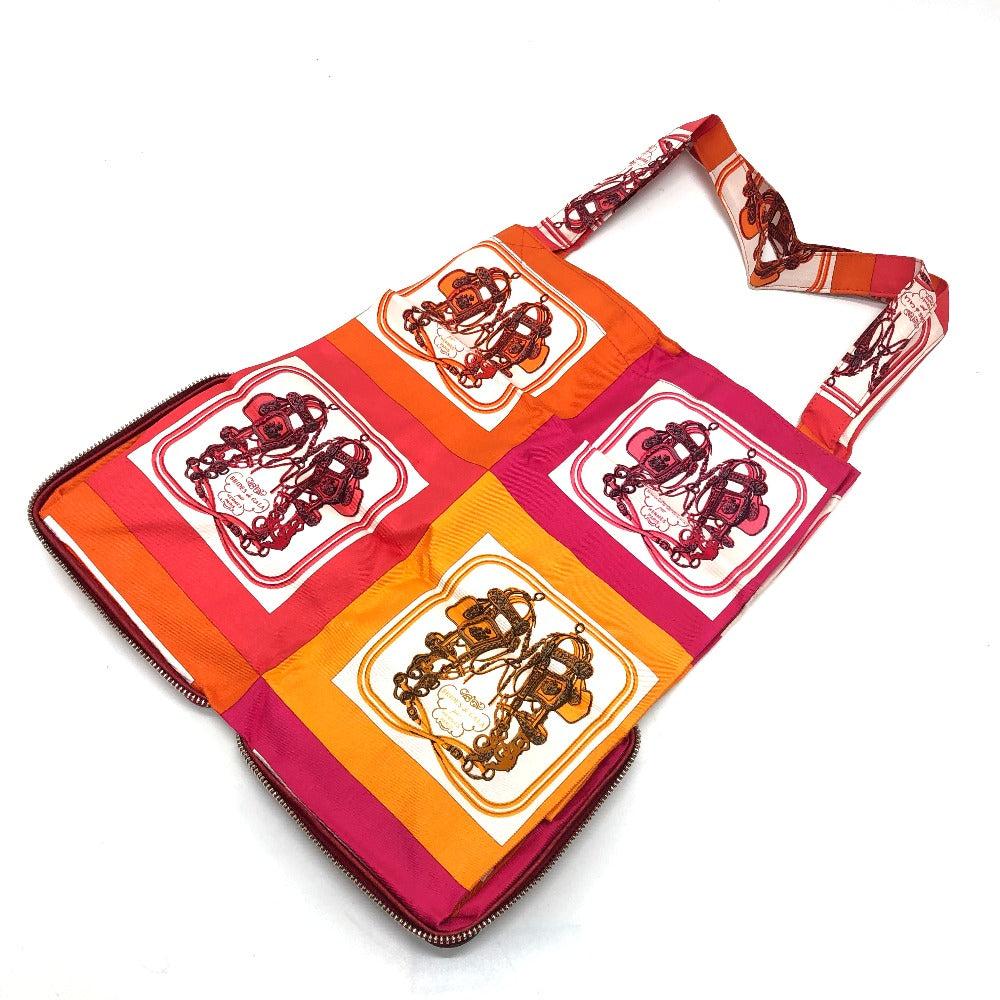 HERMES Tote Bag Buffel Skipper / Silk Red silky pop handbag Brides de Gala Women Used