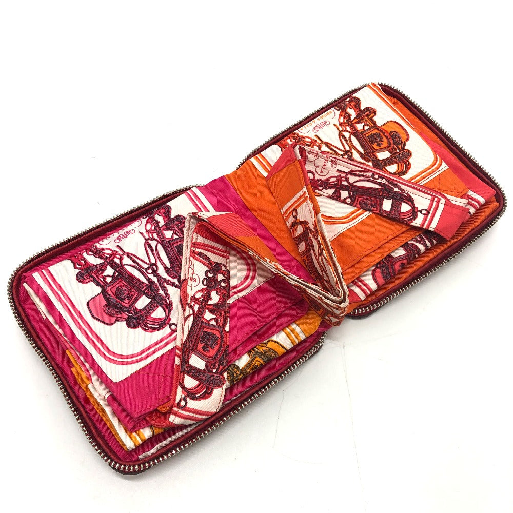 HERMES Tote Bag Buffel Skipper / Silk Red silky pop handbag Brides de Gala Women Used