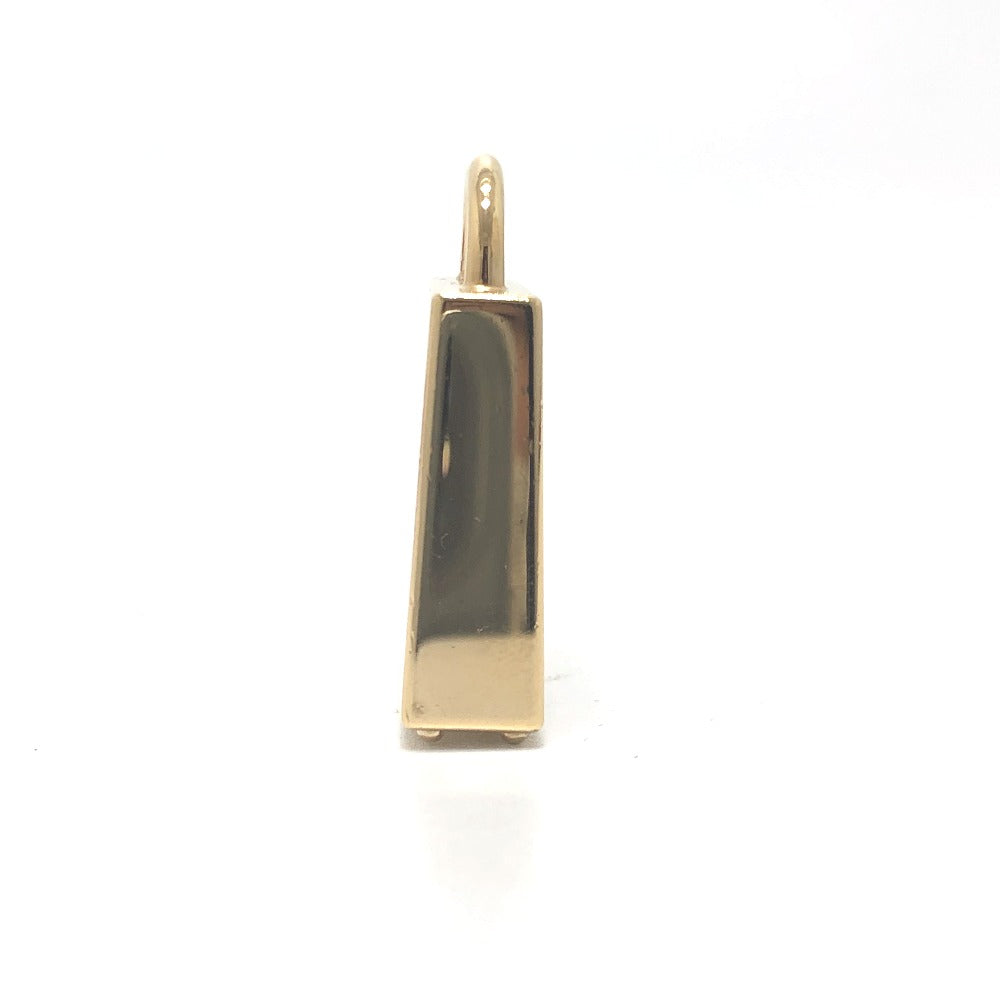 HERMES Pendant top Metal, Lacquer black Kelly Perm Brass Platet Curio Jite Women Used